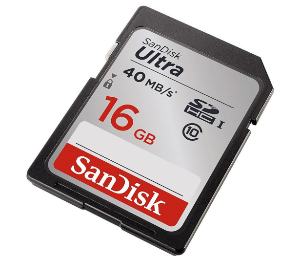SANDISK Karta SD 16 GB ULTRA Class10 40Mb/s SDSDUN-016G-G46 - 208118 - zdjęcie 2